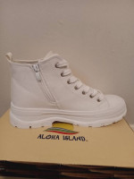 Unworn white shoes