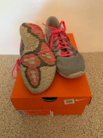 Girls Youth Nike Flex Fury 2 Sports Shoes Size 5Y in Wolf Grey