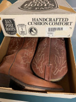 Dan Post cowboy boots 9D.   Northside Slip on shoes 10