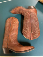 Dan Post cowboy boots 9D.   Northside Slip on shoes 10