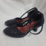 Black women's dress dance shoes size 6