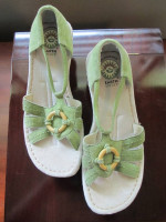 Womens Green Earth Spirit Shoes with Wedge Heel 8
