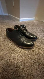 Men’s Black leather dress shoes Nunn Bush size 8.5 lightly worn