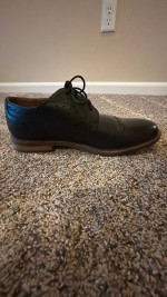 Men’s Black leather dress shoes Nunn Bush size 8.5 lightly worn