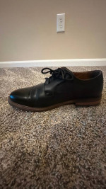 Men’s Black leather dress shoes Nunn Bush size 8.5 lightly worn