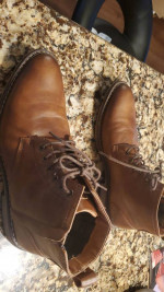 MADDEN M. DANIEL LEATHER SHOES/BOOTS BROWN 9.5 PRE-OWNED