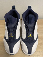 Nike Men's Air Jordan Jumpman Quick 23 Retro Shoes White Navy Size 7.5