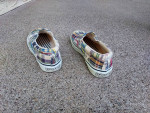 SPERRY TOP-SIDER SLIP ON MADRAS PATCHWORK BOAT SHOES - Size 8 M - EXC