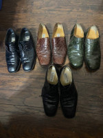 Authentic Alligator Men Shoes 4 pairs Retailed at $3,200 now only $650