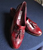 Mario Bruni SHOES, LOAFERS, SLIP-ON NEW Men's Leather Burgundy Sz. 8-8
