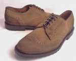 Allen Edmonds Men's Big Sur Brown suede Oxford Wingtip 9 D shoes