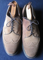 Allen Edmonds Men's Big Sur Brown suede Oxford Wingtip 9 D shoes