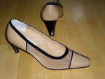 VALLEVERDE Women's Leather Shoes with mesh sides
