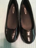 MBT   black patent shoes