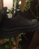 Lands End Hiking Boots Black Leather Outdoor Shoes LIKE NEW