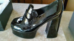 Oxford high heels shoes