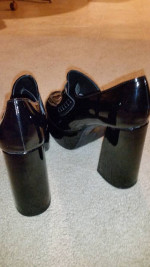 Oxford high heels shoes