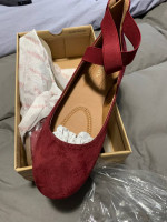 Burgundy woman’s shoes