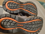 TEVA WATER SANDALS BROWN/ORANGE SHOC PAD BUNGEE SHOES SIZE 9 PRE-OWNED