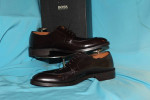 NEW BOSS Hugo Boss men's dress shoes Italy sz. 8.5 US Box $AVE!