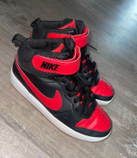 Red nike shoes