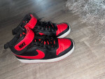 Red nike shoes