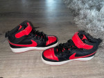 Red nike shoes