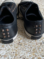 Converse leather shoes with decoration