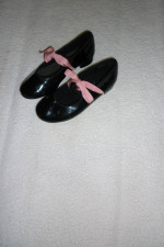 Like New, Little Girls Black Tap Shoes, Various Sizes
