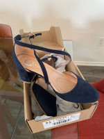 Navy dress shoes