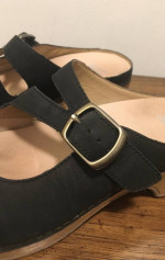 Dansko Mary Jane “Britney” Black Leather Slip On Shoes 7.5 -8 US / 38 EU