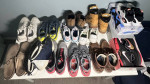 Many different shoes all used some slightly more than the rest sizes range from 