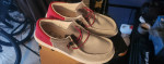Scarlet and gray hey dudes shoes