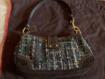 NWT COACH #D05K-8F15 Multi-Color TWEED Baguette Handbag w/Dust Bag