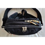Vtg REI Multi-Pocket Shoulder Waist Hip Day Pack Belt Bag, Black