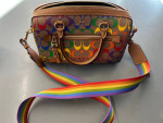 Coach Pride Rowan Satchel Purse Bag Rainbow