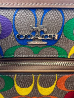 Coach Pride Rowan Satchel Purse Bag Rainbow