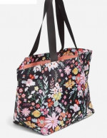 Vera Bradley Factory Style Large Family Tote Bag Lighten Up Tangerine