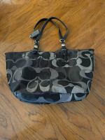 Black & Grey Coach Bag