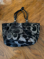 Black & Grey Coach Bag