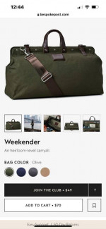 Olive mens Duffle Bag