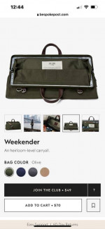 Olive mens Duffle Bag