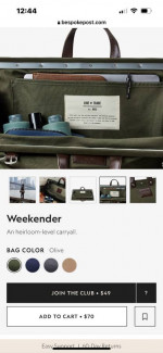 Olive mens Duffle Bag