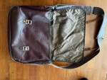Duluth pack leather book bag