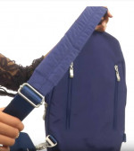 Baggallini Glide Travel Sling bag backpack blue new with tags