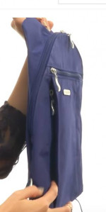 Baggallini Glide Travel Sling bag backpack blue new with tags