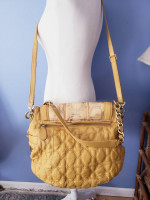 NWOT Chi by Carlos Falchi Lambskin and Snakeskin Shoulder Bag