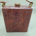 Vintage alligator skin bag