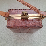 Vintage alligator skin bag
