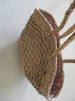 Oversized straw bag